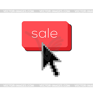 Cyber Monday button on keyboard - vector image