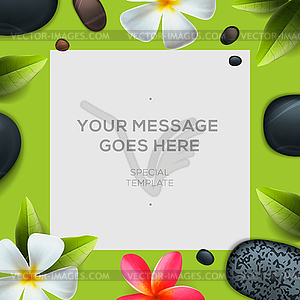 Health and beauty template, spa concept - royalty-free vector image