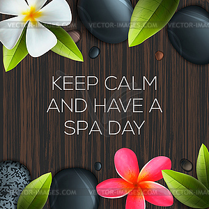 Keep calm and have Spa day - vector image