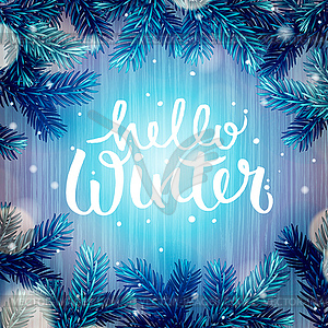 Winter holiday background - vector clipart