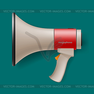 Megaphone for digital marketing concept - vector clip art