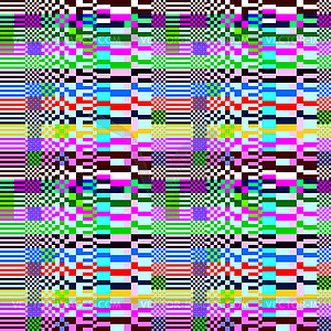 Glitch abstract pattern, digital image data - vector image