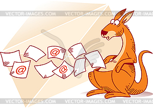 Wallaby - vector clipart