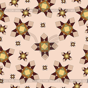 Geometric beige pattern - vector clipart