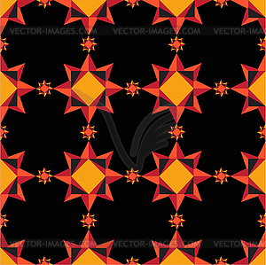 Orange geometric pattern - vector image