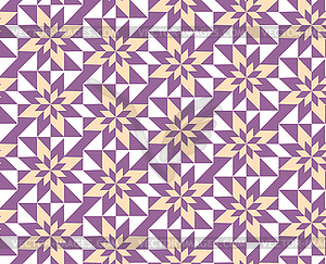 Purple geometric pattern - vector image