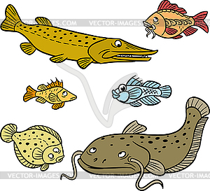 Cartoon fish - vector clipart