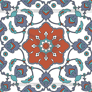 Arabesque бесшовных шаблон - изображение векторного клипарта