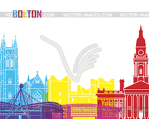 Bolton skyline pop - vector clipart