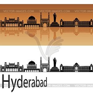 Хайдарабад горизонта - клипарт в векторном формате