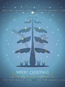 Christmas card 0 - vector clipart