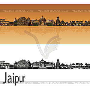 Jaipur skyline - vector clipart / vector image