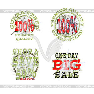 Discout blot05color - vector clip art