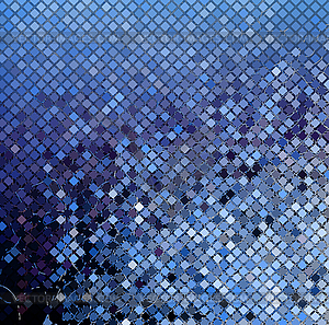 Blue mosaic - vector clip art