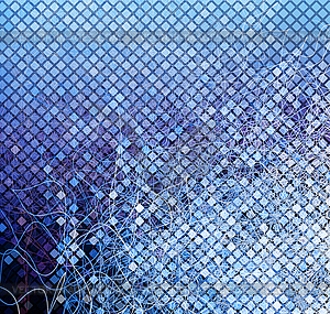 Blue mosaic0 - royalty-free vector clipart