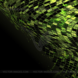 Зеленый mosaic02black - графика в векторном формате