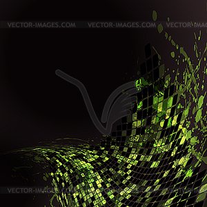 Green mosaic0 - vector image