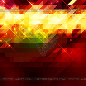 Triangle stars background - vector image