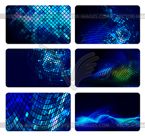 Card01blue - vector image
