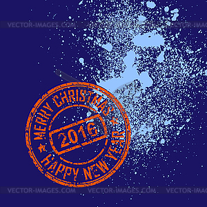 Stamp blot new year0 - vector clipart