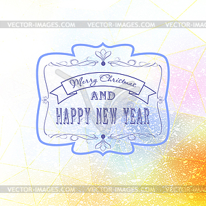 Merry christmas vintage - vector image