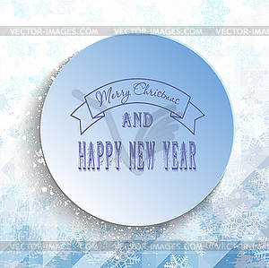 Triangle snow vintage0 - vector image