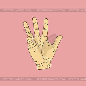 Hand0 - vector image