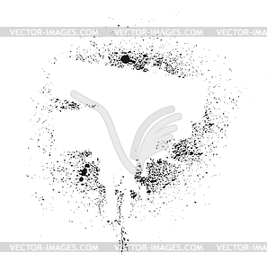 Black spray background, vector illustration - vector clip art