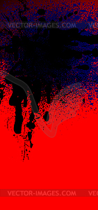 Black and rad spray background, vector illustration - vector image