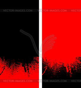 Black and rad spray background, vector illustration - vector EPS clipart
