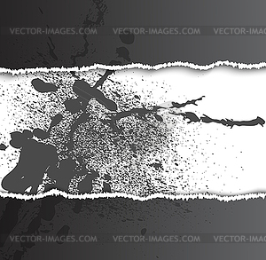 Blot and paper white - vector image