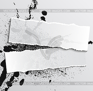 Blot and paper white0 - vector image