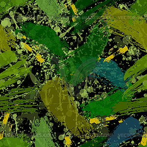 Brushstroke seamless green - vector image