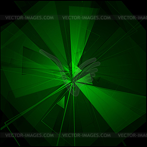 Зеленый взрыв 0 - векторный клипарт / векторное изображение