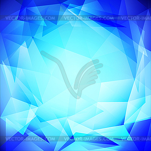 Triangle blue white - vector image