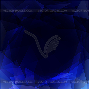 Triangle dark blue 0 - vector image