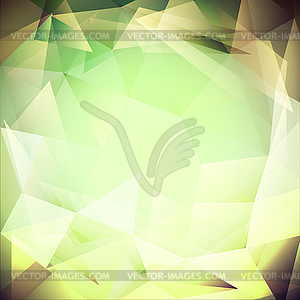 Triangle yellow green - color vector clipart