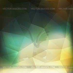 Triangle yellow light - vector image