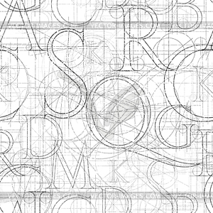 Font roler seamless white - vector image