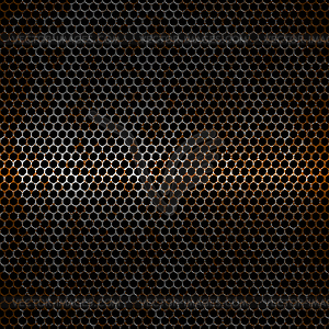 Rusty mesh - vector clip art