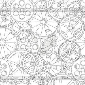 Seamles pattern gears 00 - vector image