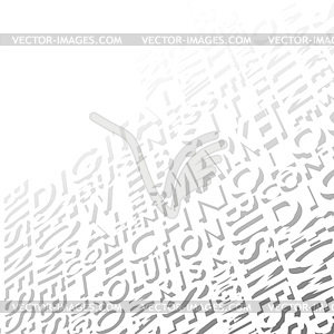 Technology font background white - vector clip art