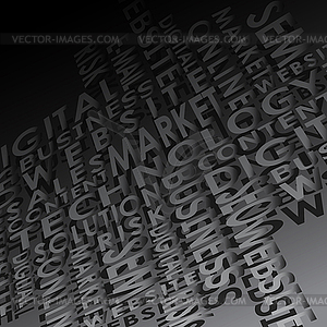 Technology font background - vector clipart / vector image