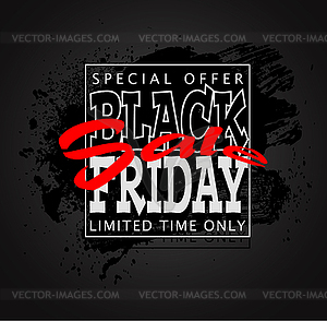 Colored brush black sale 01b - royalty-free vector image