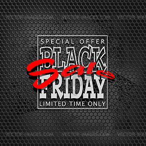 Grunge black grid sale02a - vector image