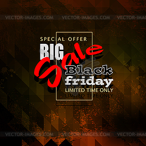 Triangle grunge sale02b - vector image