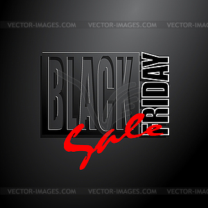 Black friday 02a - vector clip art