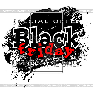 Big black friday02b - vector clipart