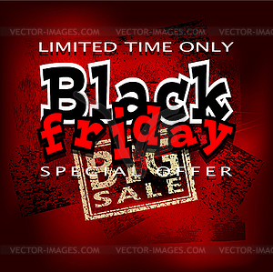 Big black friday0 - vector clipart