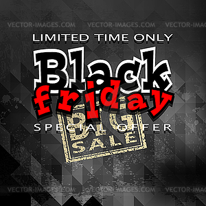 Big black friday0 - vector clip art